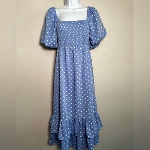 The Roses • Polkadot Periwinkle Dress